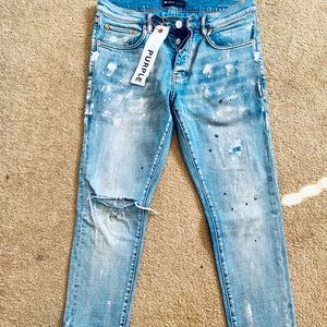 Purple Brand Blue Skinny Jeans